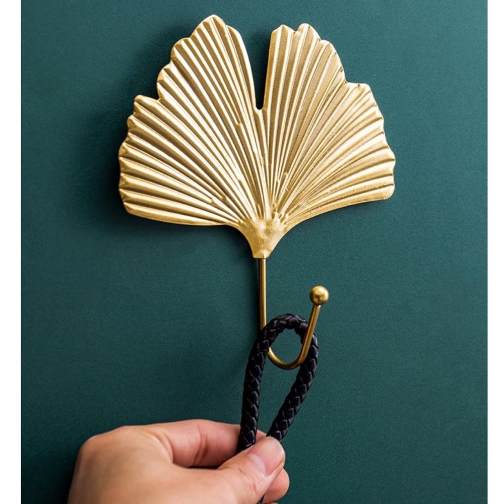 ✨3for$38 New 1 Piece Gingko Leaf Wall Hook | Home Decor Wall Accent Organizing